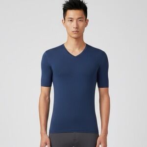 NEW Rapha Base Layer Blue V Neck Merino T Shirt Size XS